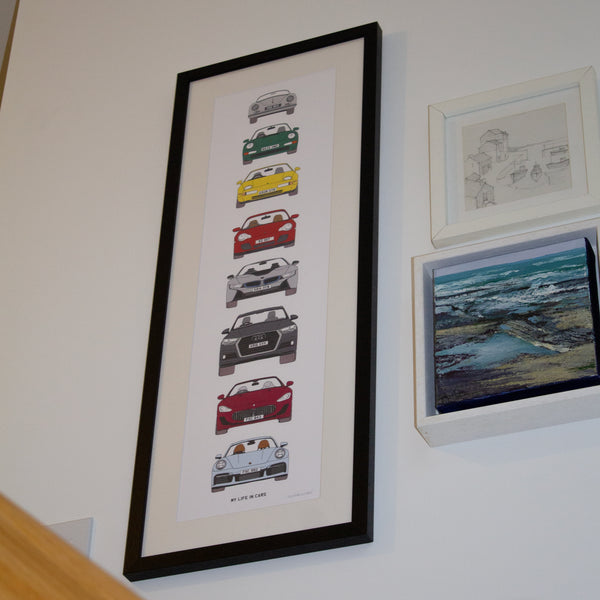 Your car timeline Framed