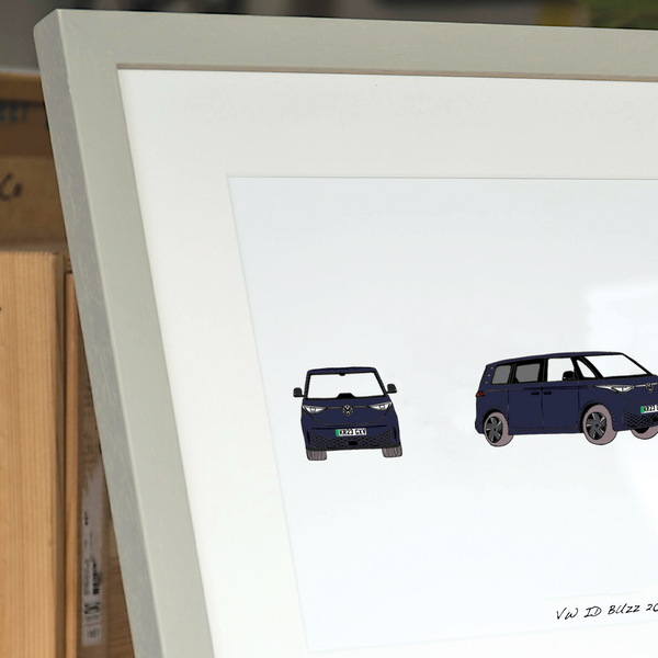 Dream vehicle from all angles™ framed artwork