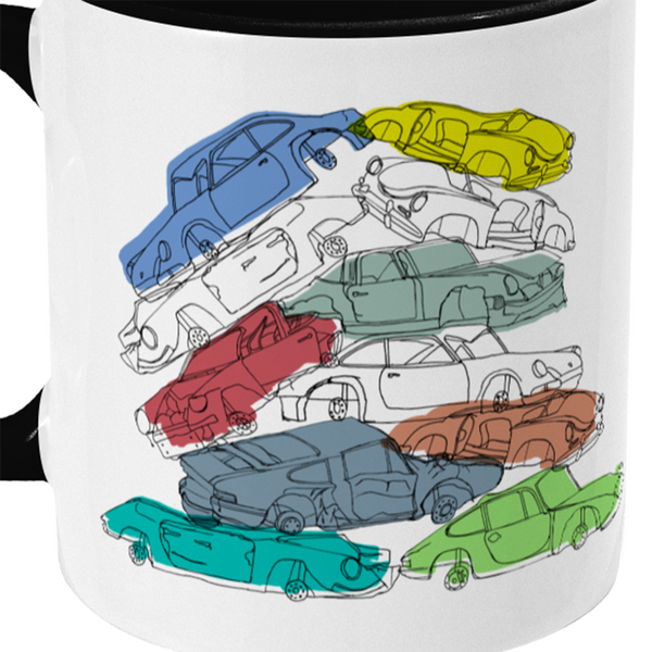 Porsche scrap yard mug