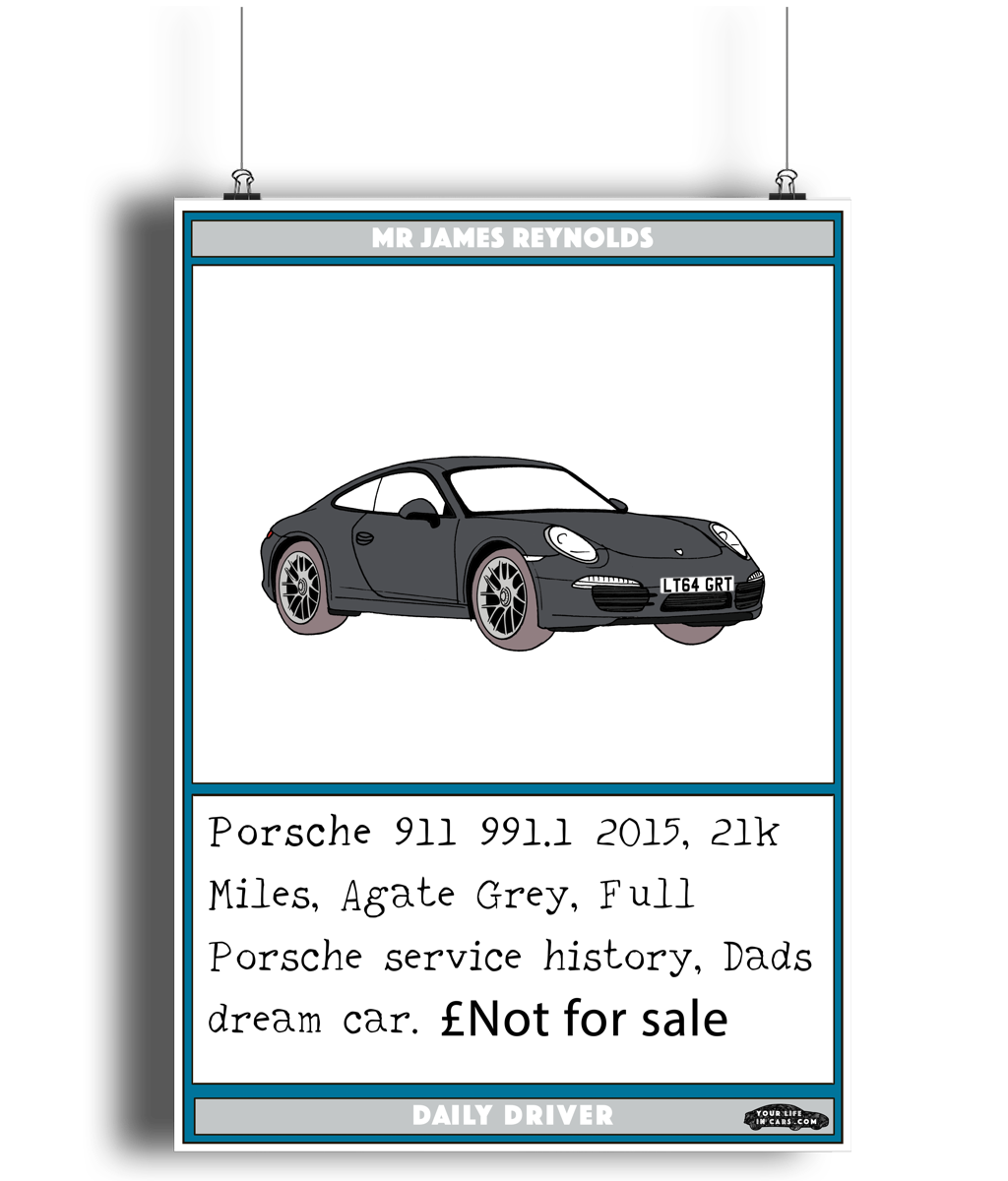 Daily Driver™ personalised Print unframed