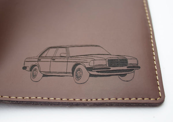Under the hood™ personalised leather wallet