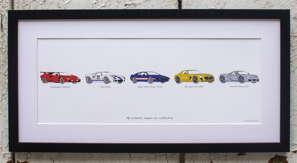 Carvolution® artwork. Your life in cars® Framed