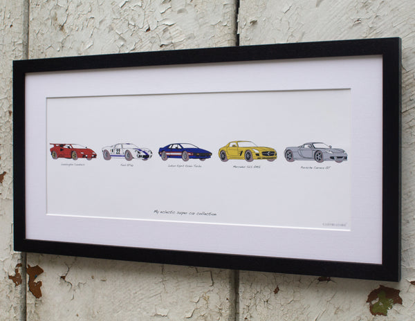 Carvolution® artwork. Your life in cars® Framed