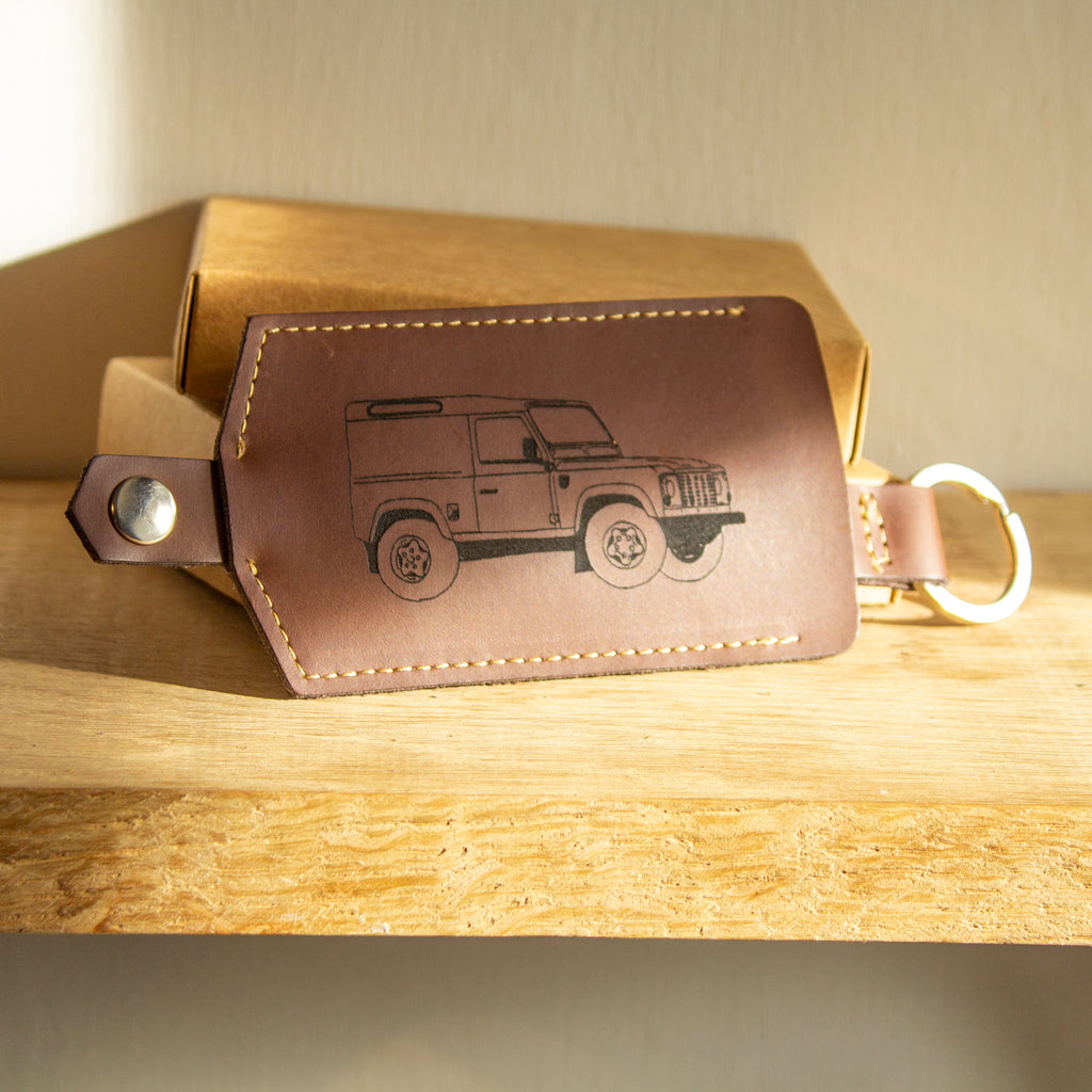 Personalised Leather Car Key Pouch –