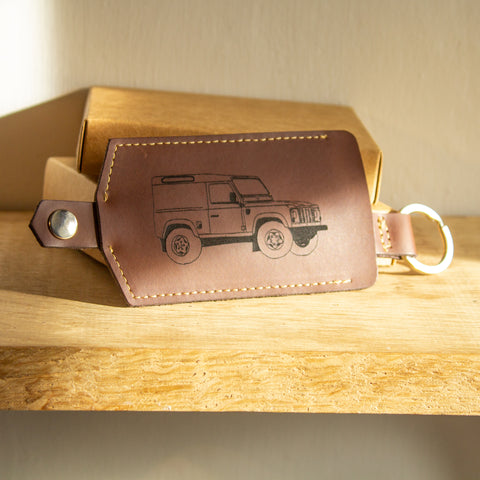 Personalised Leather Car Key Pouch