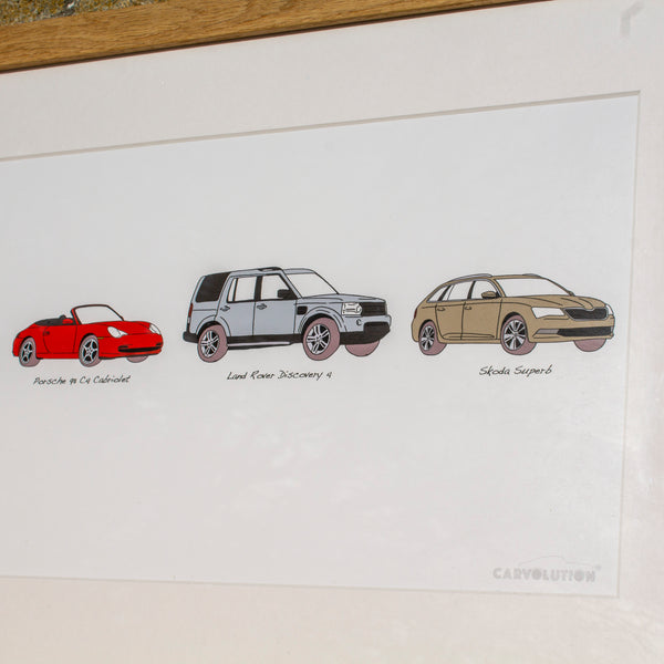 Carvolution® artwork. Your life in cars® Framed